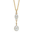 Elements Gold Freshwater Pearl Tier Drop Pendant