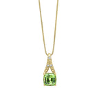 Elements Gold Rose Cut Sapphire and Diamond Pendant