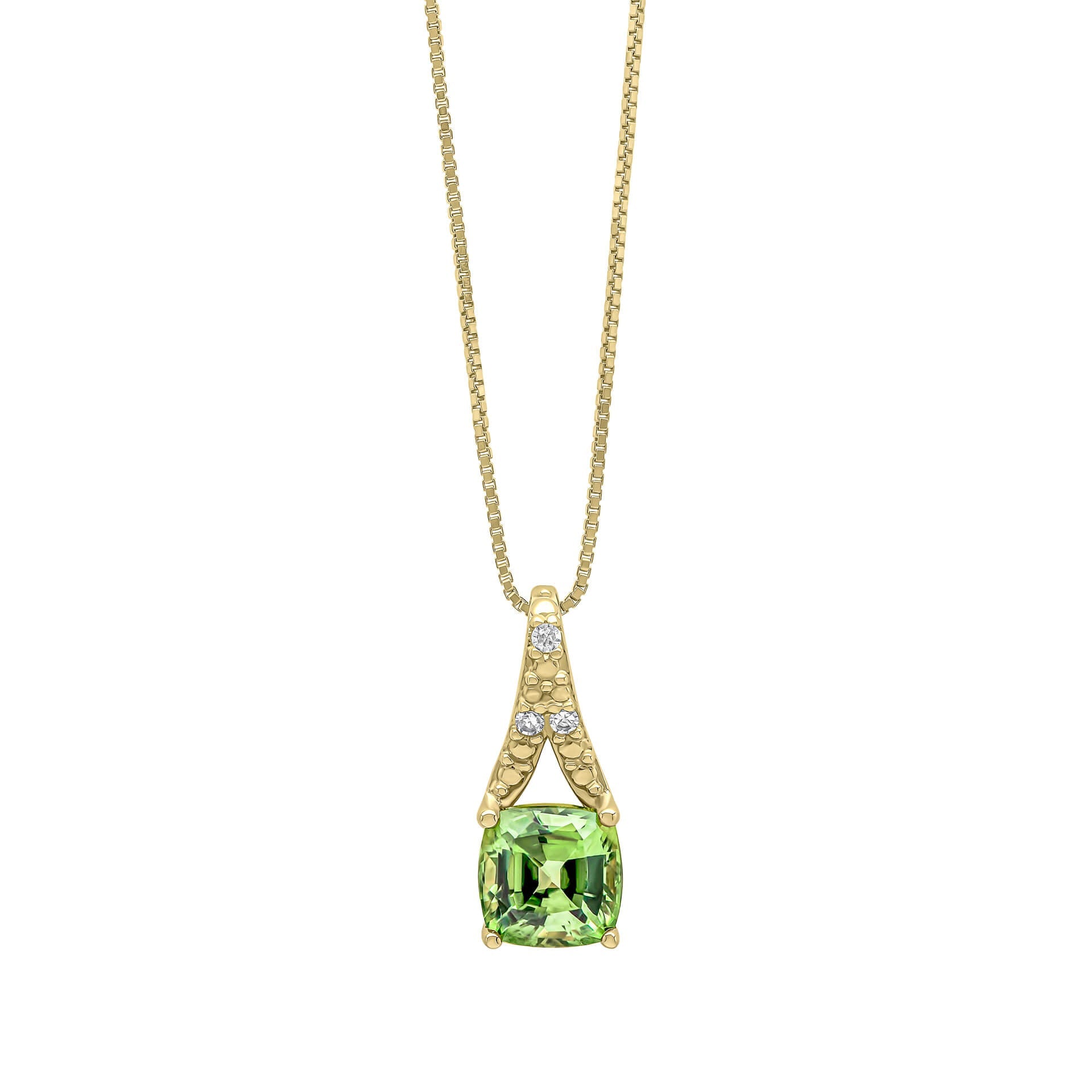 Elements Gold Rose Cut Sapphire and Diamond Pendant