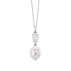 Elements Gold Baroque Pearl and Topaz Pendant