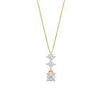 Elements Gold Diamond Trilogy Drop Pendant