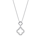 Elements Gold Diamond Quatrefoil Pendant