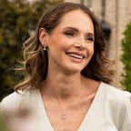 Elements Gold Toi et Moi Quartz and Amethyst Drop Earrings