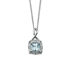 Elements Gold Semi-Precious Twist Pendant with Diamond Surround