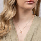 Elements Gold Freshwater Pearl Pendant with Diamond Bale