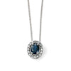 Pendentif en or Elements avec pierres précieuses et entourage de diamants