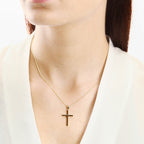 Elements Gold Large Cross Pendant