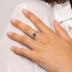 Elements Gold Trillion Semi-Precious Ring