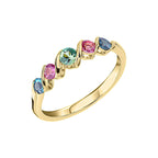 Elements Gold Amalfi Three Colour Twist Ring