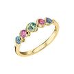 Elements Gold Amalfi Three Colour Twist Ring