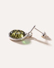 Green Amber ELEMENTS Drop Earrings