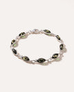 Green Amber Leaf Bracelet