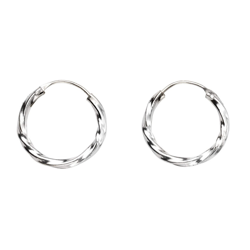 Beginnings Small Twisted Hoop Earrings
