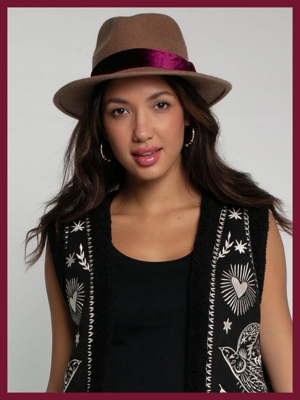 Frankie Wool Fedora - Mink