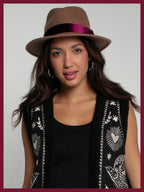 Frankie Wool Fedora - Mink