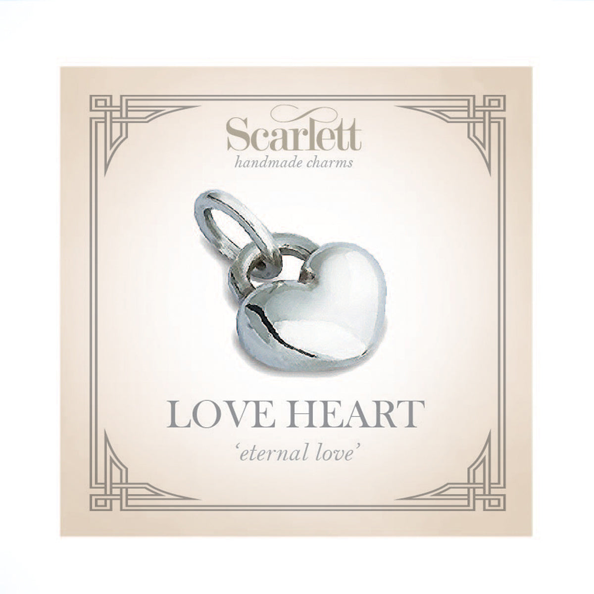 Sterling Silver Love Heart Charm