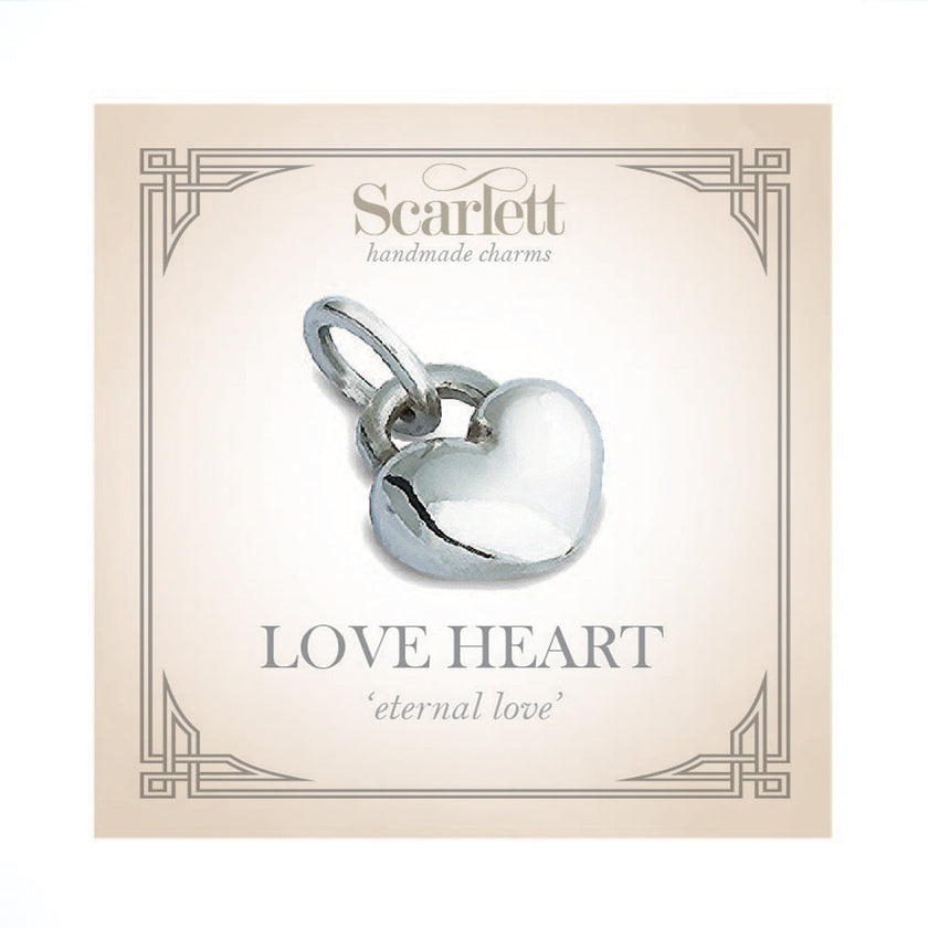 Sterling Silver Love Heart Charm