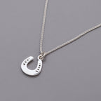 Horse Shoe Lucky Silver Charm