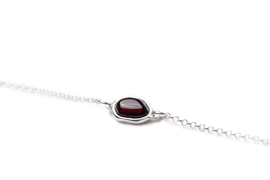 Bracelet à maillons en ambre cerise ELEMENT
