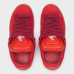 Lanvin Hyper Curb Sneakers Leather Suede Red