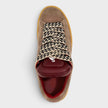 Lanvin Hyper Curb Sneakers Leather Suede Brown
