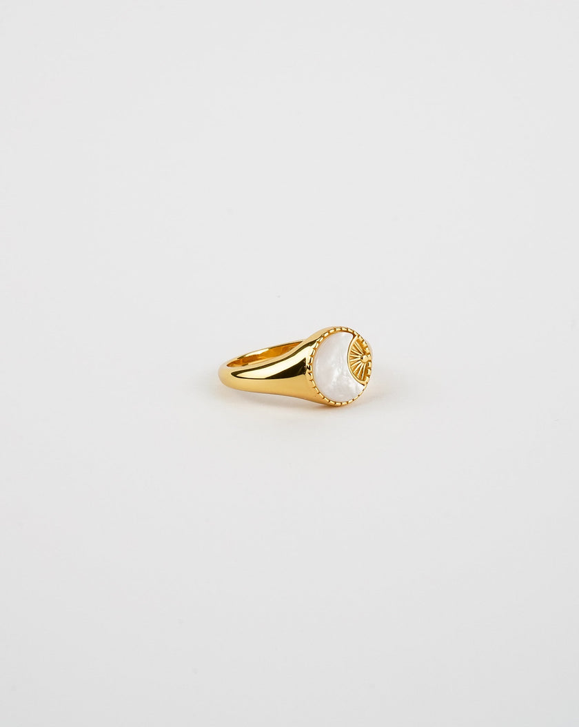 Ray of Sun Mother of Pearl Ring