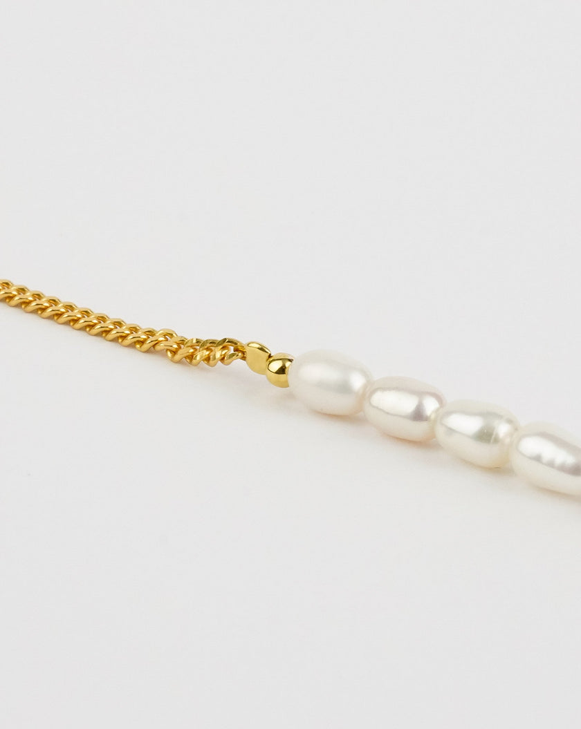 Half Chain Pearl Bracelet