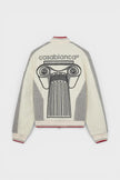 Embroidered Cashmere Terry Jacket White Column
