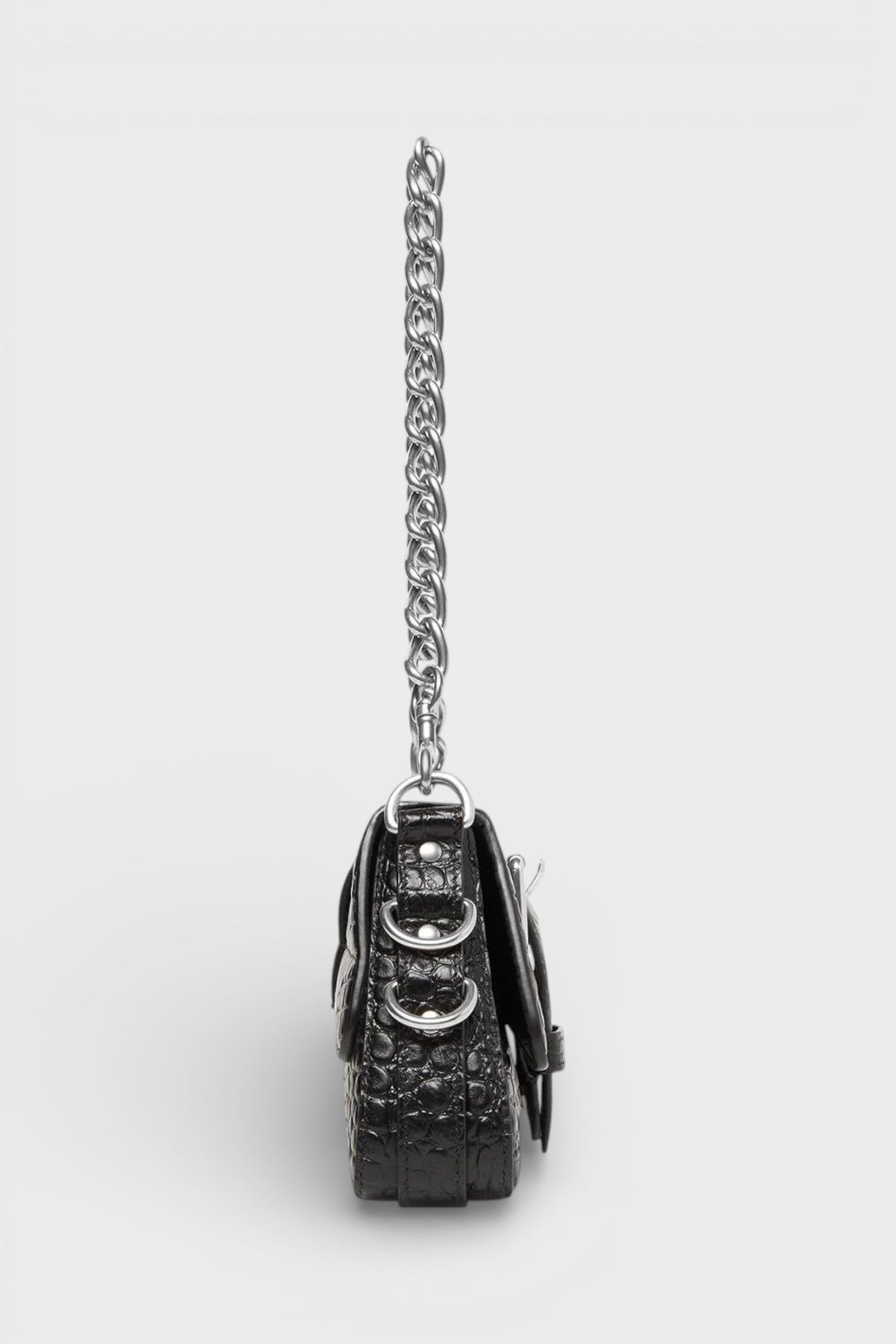 Lindsay Leather Shoulder Bag Black