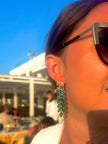 India Jewelled Ombre Drop Earrings