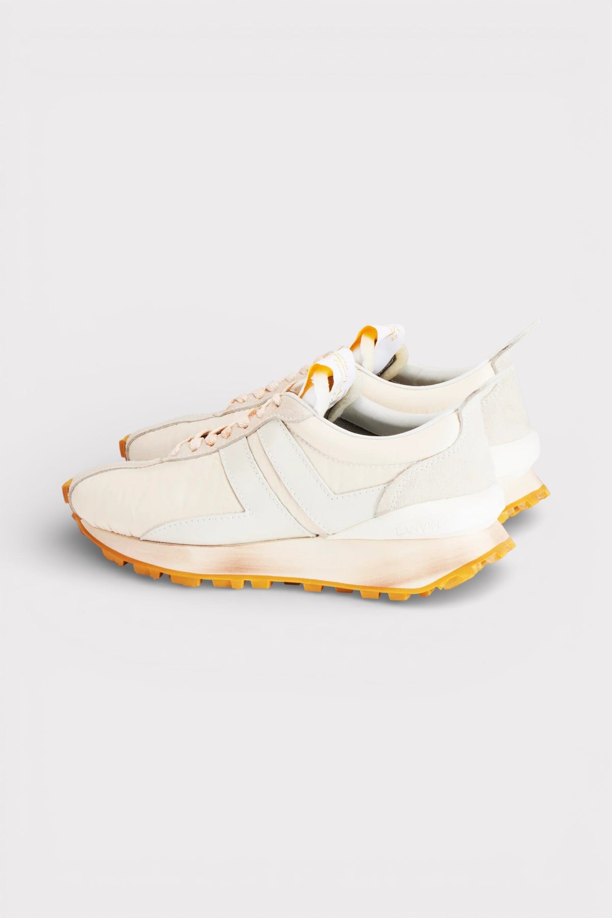 Lanvin Nylon Bumper Sneaker 130. Jubiläum Beige