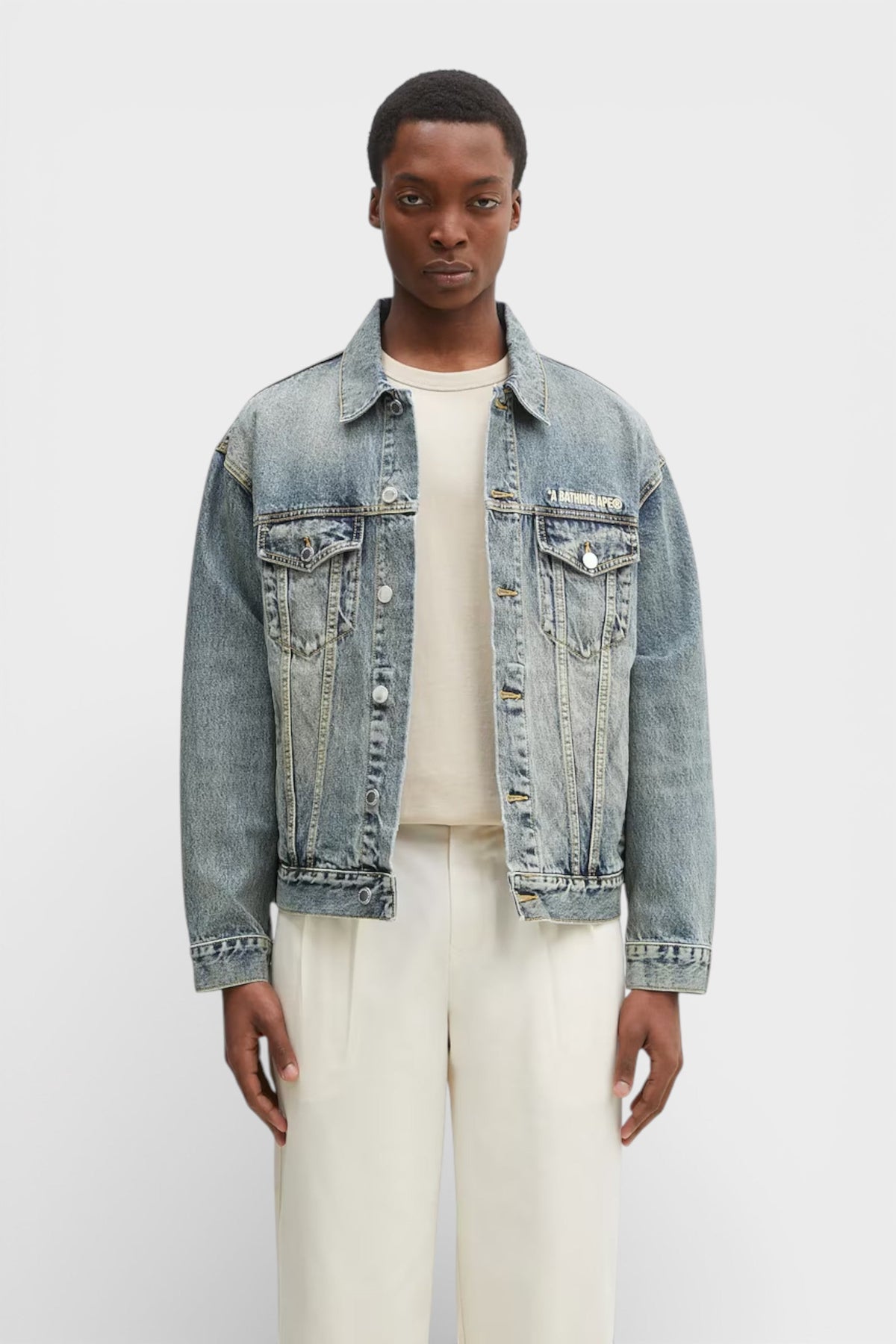 Represent Clo R4 Denim Jacket Blue Cream