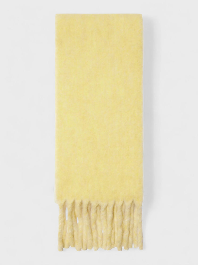 Burberry Logo Intarsia Reversible Scarf Alpaca Wool