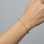 18k Gold 2mm Tennis bracelet