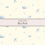 Laura Ashley Silver Blue Birds Locket