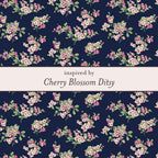 Laura Ashley Silver Cherry Blossom Ditsy Hoop Earrings