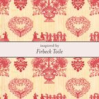 Laura Ashley Fashion Firbeck Toile Heart Necklace