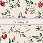 Laura Ashley Silver Strawberry Field Stud Earrings