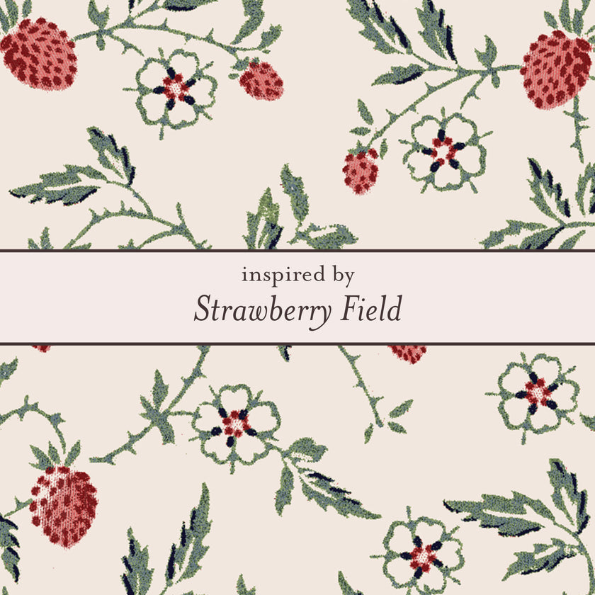 Laura Ashley Silver Strawberry Field Stud Earrings