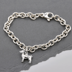 Jack Russell Terrier Silver Dog Charm