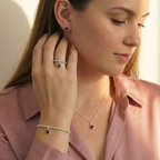 Sterling Silver Garnet Pendant Necklace