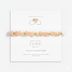 Peach Moonstone Bracelet