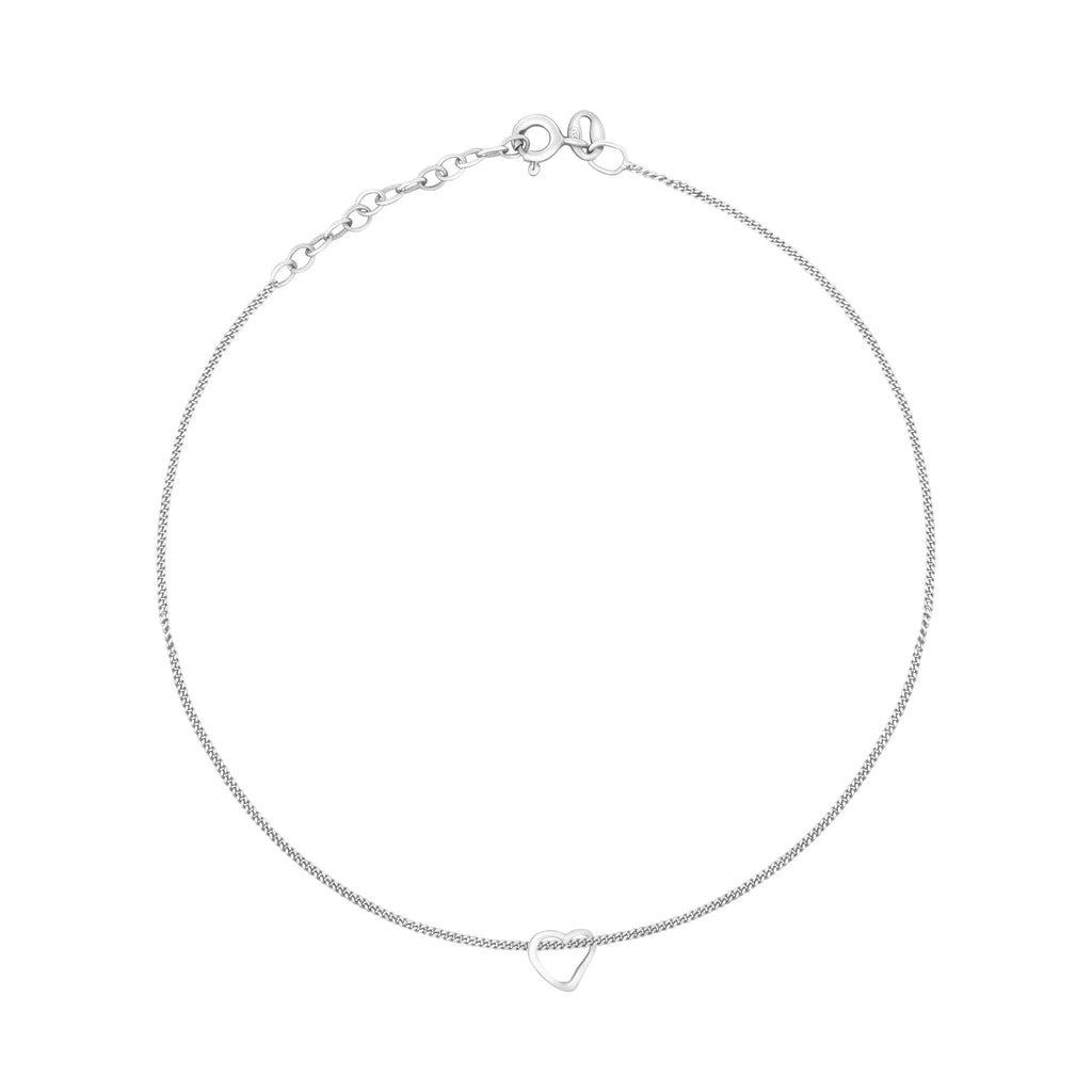 Beginnings Slip-On Heart Anklet