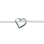 Beginnings Slip-On Heart Anklet