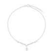 Beginnings Charm Anklet with Clear Cubic Zirconia