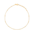 Beginnings Fine Trace and Ball Chain Anklet