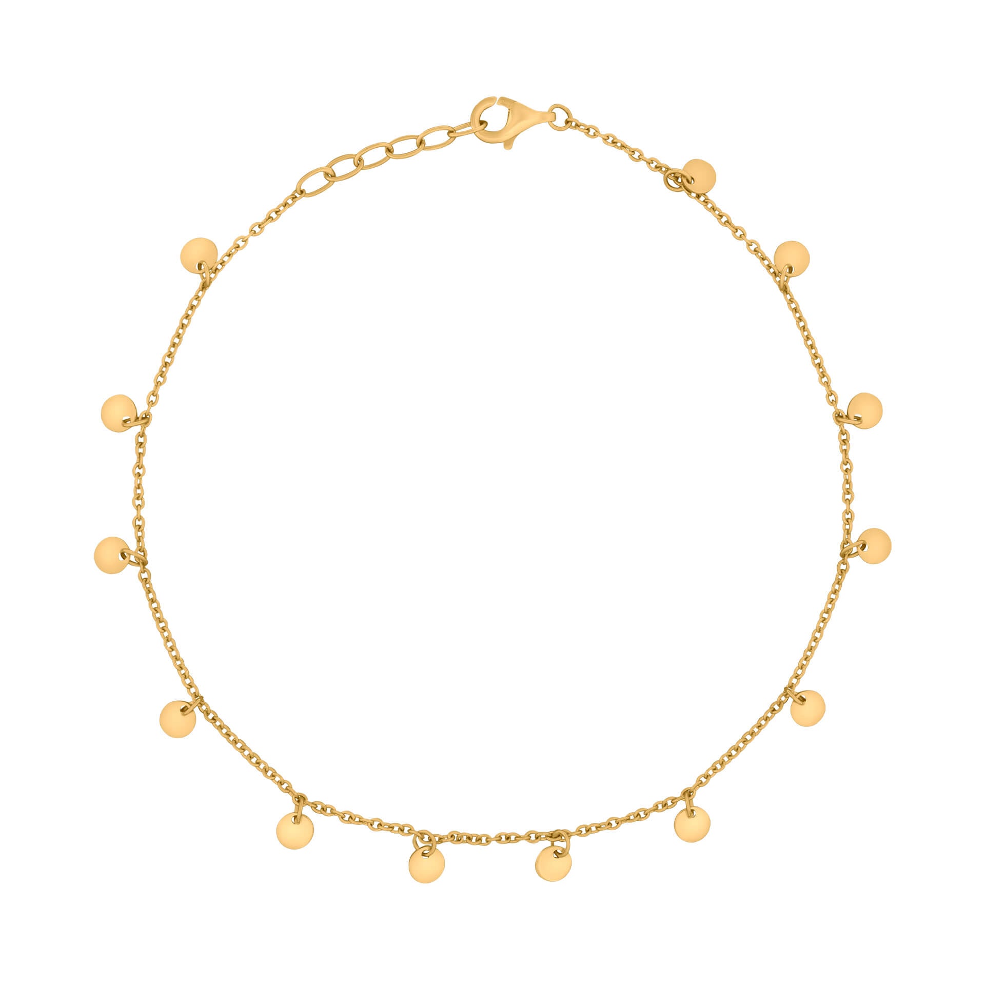 Beginnings Mini Disc Ankle Chain
