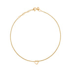 Beginnings Slip-On Heart Anklet