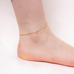 Beginnings Slip-On Heart Anklet
