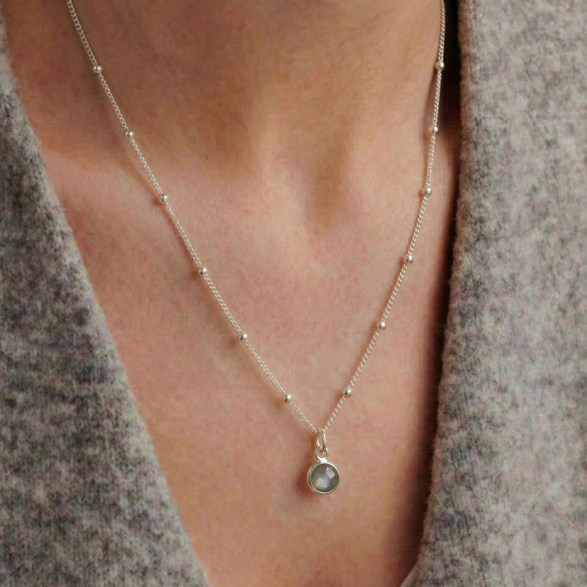 Labradorite Necklace March Birthstone